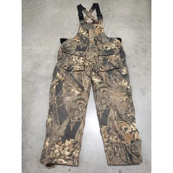 Remington Realtree Hardwood Camo Insulated Hunting Overalls Men's 2XL - Picture 1 of 13